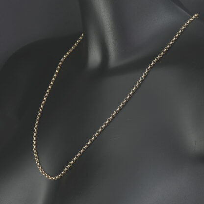 9ct Rose Gold Belcher Chain 24" 3.5mm - Image 3