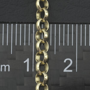 9ct Yellow Gold Belcher Chain 18″ 3.5mm