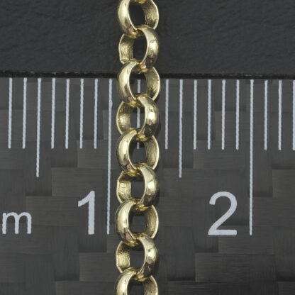 9ct Yellow Gold Belcher Chain 18" 3.5mm - Image 4