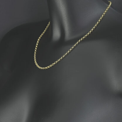 9ct Yellow Gold Belcher Chain 18" 3.5mm - Image 3
