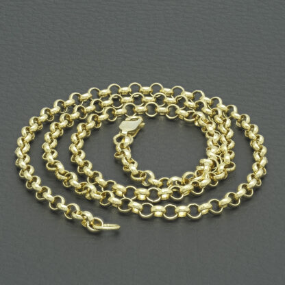 9ct Yellow Gold Belcher Chain 18" 3.5mm - Image 2