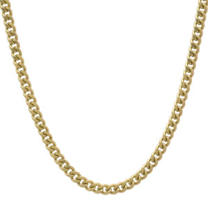 9ct Yellow Gold Curb Chain 22&#8243; 3.5mm