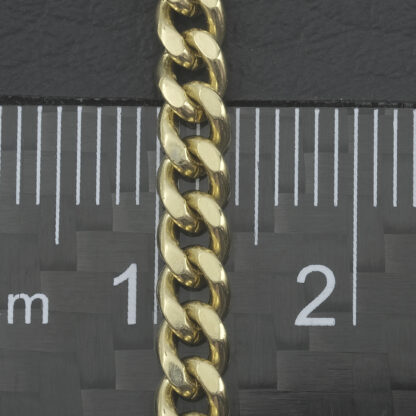 9ct Yellow Gold Curb Chain 22" 3.5mm - Image 4