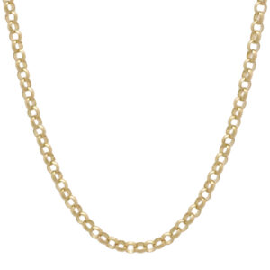 9ct Yellow Gold Belcher Chain 28&#8243; 3.5mm