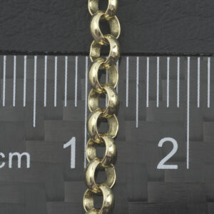 9ct Yellow Gold Belcher Chain 18″ 3.5mm