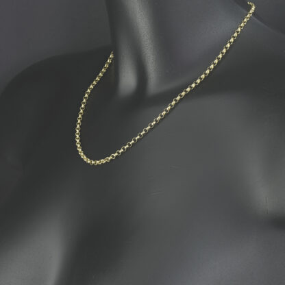 9ct Yellow Gold Belcher Chain 18" 3.5mm - Image 3