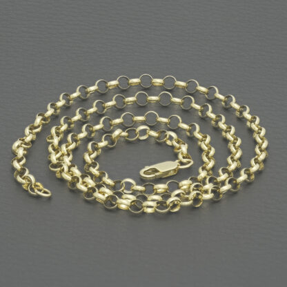 9ct Yellow Gold Belcher Chain 22" 4mm - Image 4
