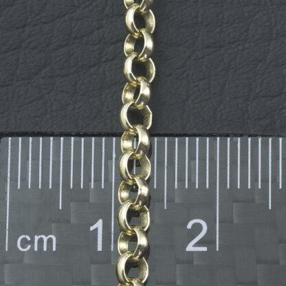 9ct Yellow Gold Belcher Chain 18" 3.5mm - Image 3