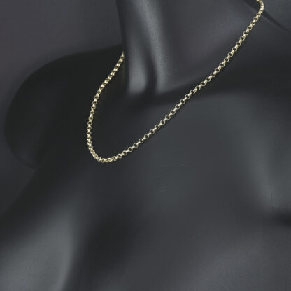 9ct Yellow Gold Belcher Chain 18" 3.5mm - Image 2