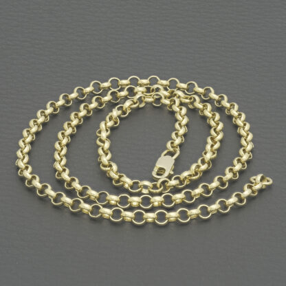 9ct Yellow Gold Belcher Chain 18'' 3.5mm - Image 2