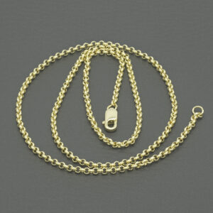 9ct Yellow Gold Belcher Chain 18&#8243; 2mm