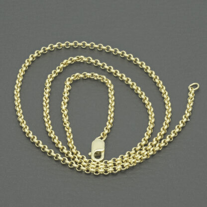 9ct Yellow Gold Belcher Chain 18" 2mm - Image 5