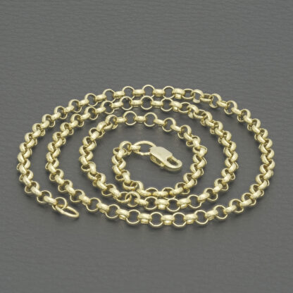 9ct Yellow Gold Belcher Chain 18" 3.5mm - Image 4