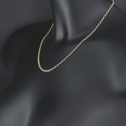 9ct Yellow Gold Belcher Chain 18" 3.5mm - Image 2
