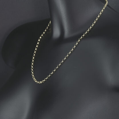 9ct Yellow Gold Belcher Chain 20" 4mm - Image 2