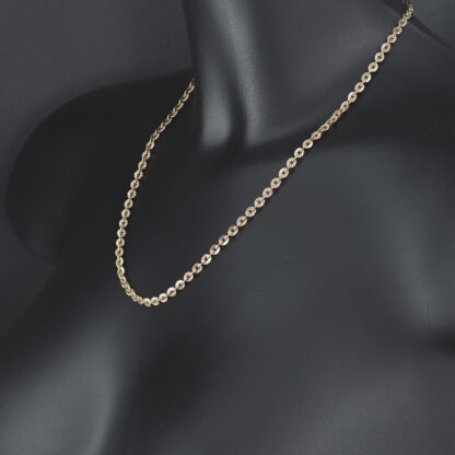 9ct Rose Gold Fancy Link Chain 20'' 4mm - Image 4