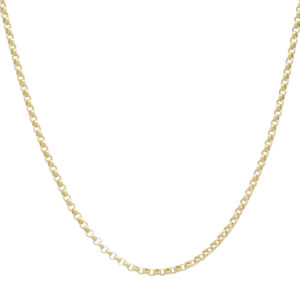 9ct Yellow Gold Belcher Chain 16&#8243; 2mm