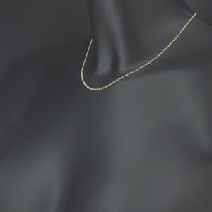 9ct Yellow Gold Belcher Chain 16&#8243; 2mm