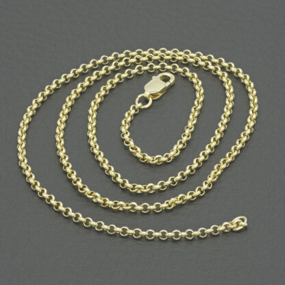 9ct Yellow Gold Belcher Chain 18" 2mm - Image 4