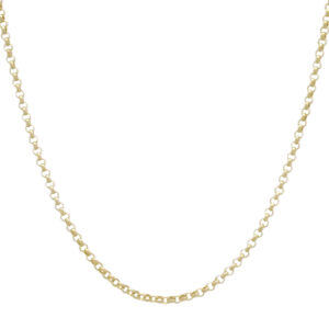 9ct Yellow Gold Belcher Chain 18&#8243; 2mm