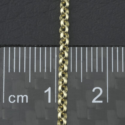 9ct Yellow Gold Belcher Chain 16" 2mm - Image 3