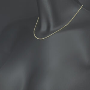 9ct Yellow Gold Belcher Chain 16&#8243; 2mm