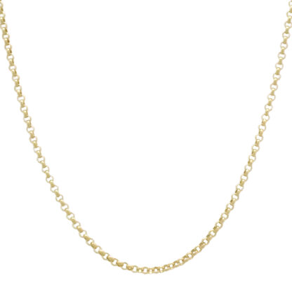 9ct Yellow Gold Belcher Chain 20" 2mm