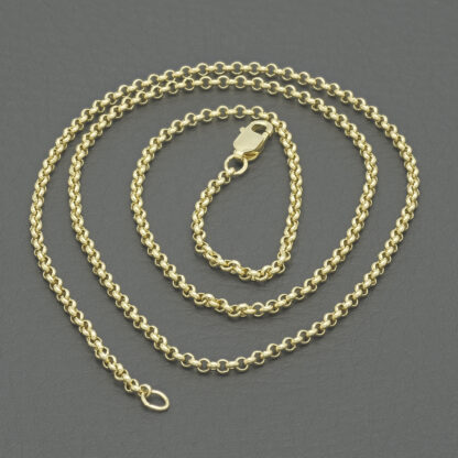 9ct Yellow Gold Belcher Chain 20" 2mm - Image 4