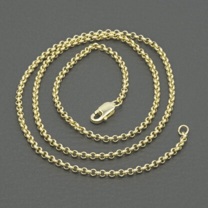 9ct Yellow Gold Belcher Chain 18" 2mm - Image 4