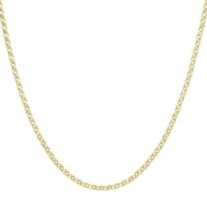 9ct Yellow Gold Belcher Chain 18" 2mm