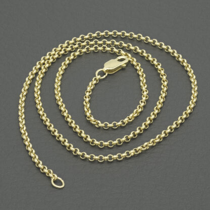 9ct Yellow Gold Belcher Chain 18" 2mm - Image 4