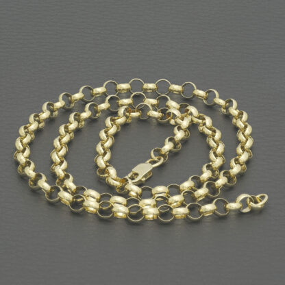 9ct Yellow Gold Belcher Chain 20'' 5mm - Image 2