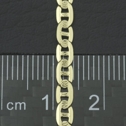 18ct Yellow Gold Marina Bracelet 7.5" 3.5mm - Image 3