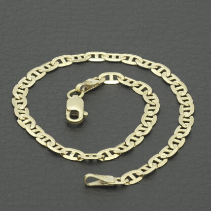 18ct Yellow Gold Marina Bracelet 7.5" 3.5mm - Image 2