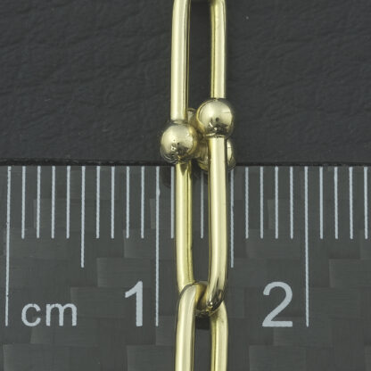 18ct Yellow Gold Fancy Link Bracelet 7" 4.5mm - Image 3