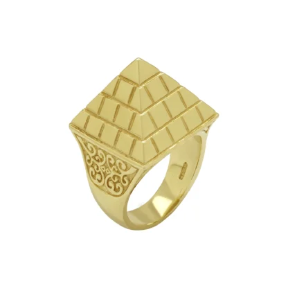 9ct Yellow Gold Pyramid Ring