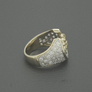 9ct Yellow Gold Gemstone Horseshoe Ring