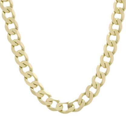 9ct Yellow Gold Curb Chain 20" 8mm
