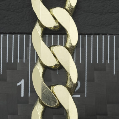 9ct Yellow Gold Curb Chain 20" 8mm - Image 2