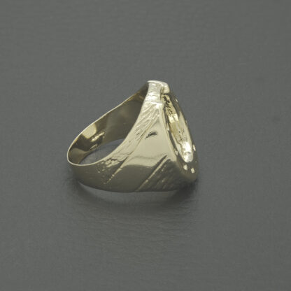 9ct Yellow Gold Horseshoe Ring - Image 3