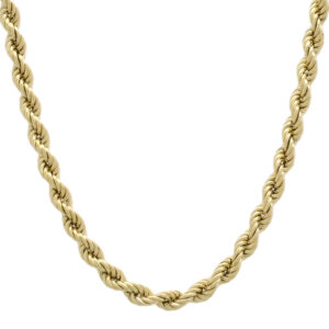 9ct Yellow Gold Rope Chain 22&#8243; 5mm