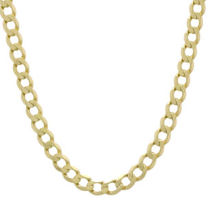 9ct Yellow Gold Curb Chain 19.5&#8243; 6mm