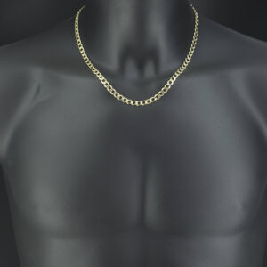9ct Yellow Gold Curb Chain 19.5″ 6mm