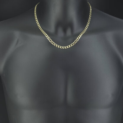 9ct Yellow Gold Curb Chain 19.5" 6mm - Image 2