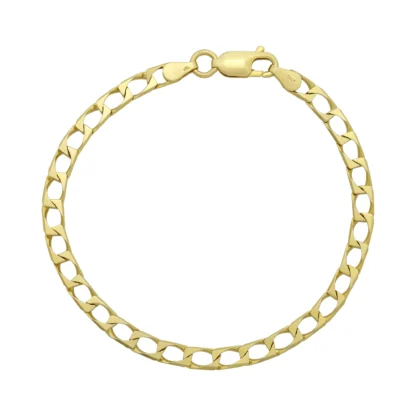 9ct Yellow Gold Curb Bracelet 7.5" 4.5mm