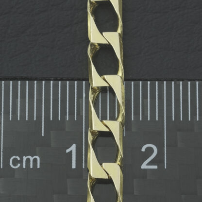9ct Yellow Gold Curb Bracelet 7.5" 4.5mm - Image 3