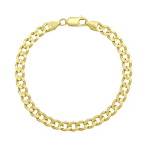 9ct Yellow Gold Curb Bracelet 7.5&#8243; 6mm