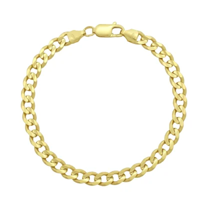 9ct Yellow Gold Curb Bracelet 7.5" 6mm