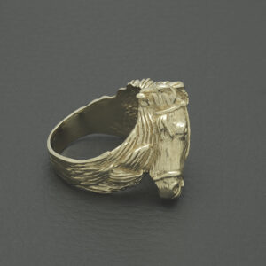9ct Yellow Gold Horse Ring