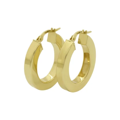 9ct Yellow Gold Creole Earrings